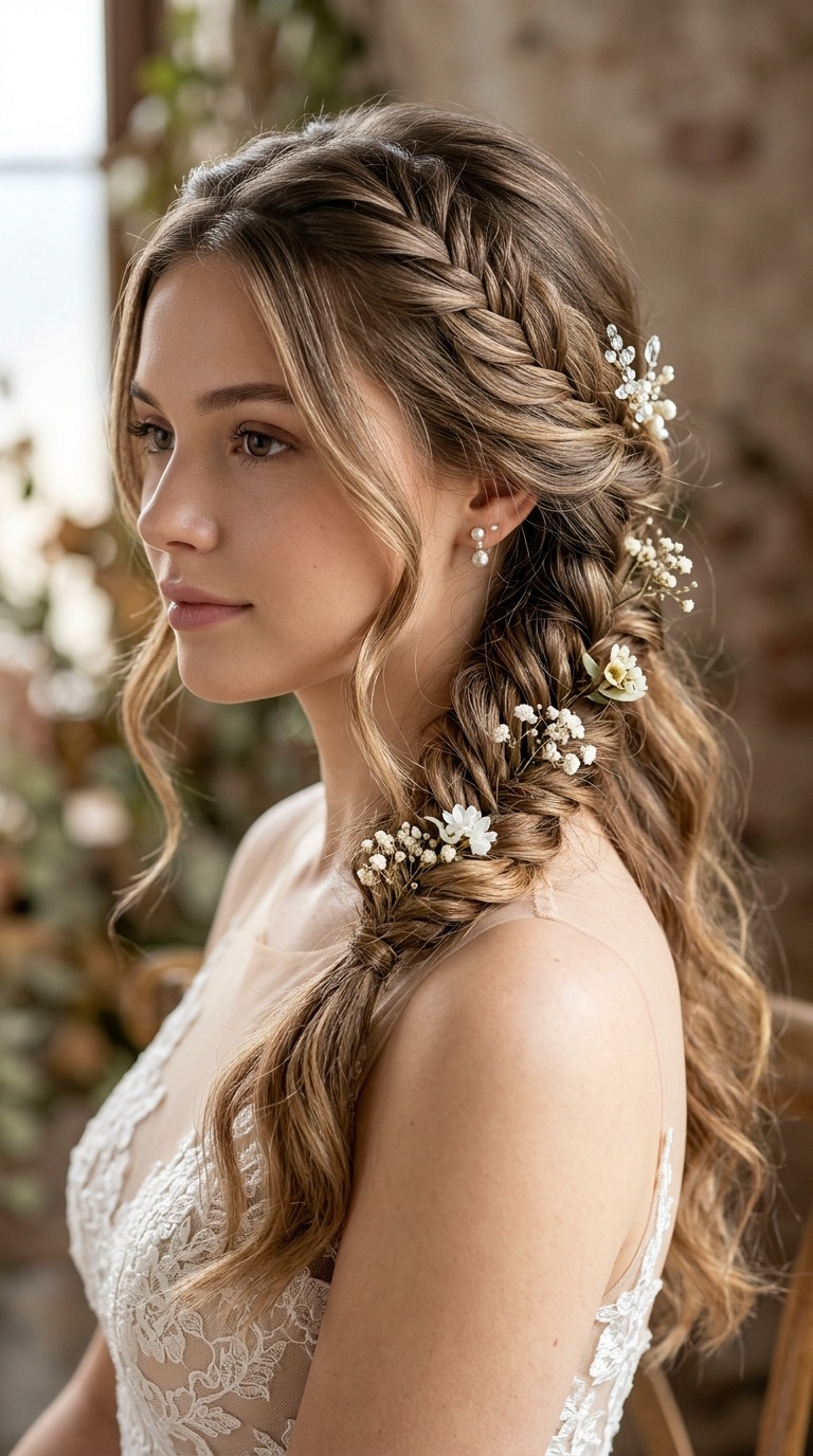 Boho Fishtail Half-Braid
