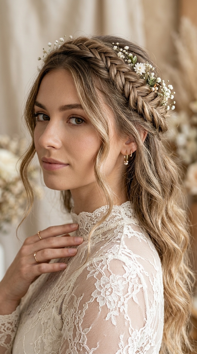 Boho Half-Up Braid