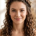 18 Bridal curly hairstyles for medium hair wedding