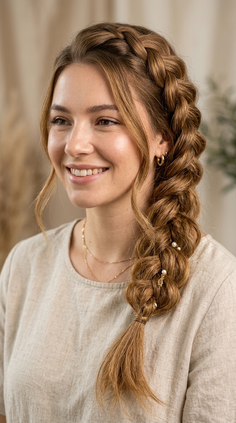 Boho Pancake Braid