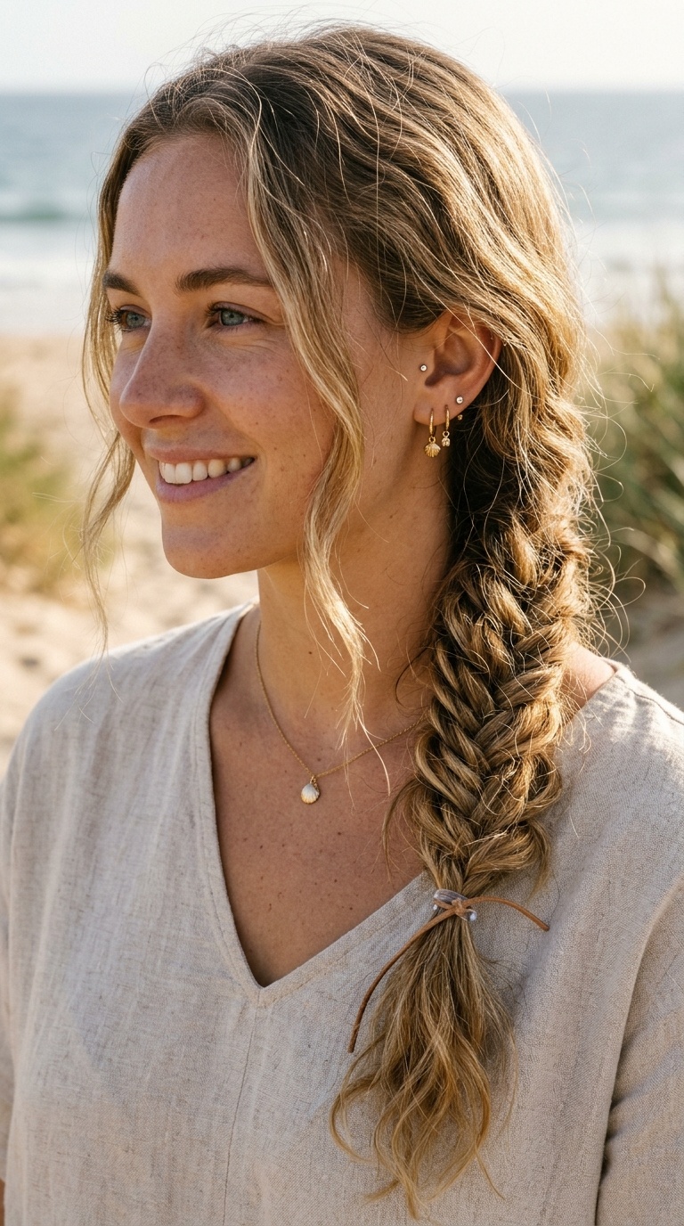Boho Side Fishtail Braid