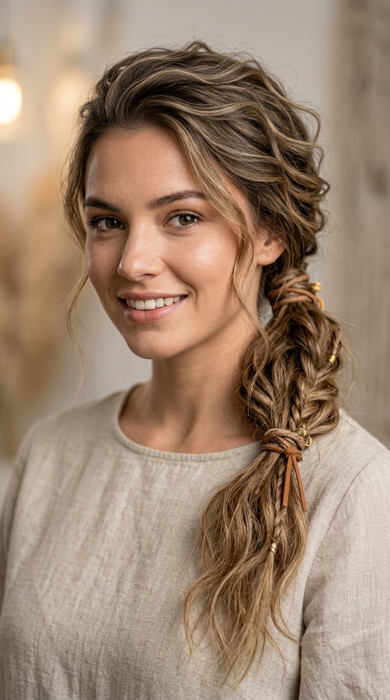Boho Textured Wrapped Pony
