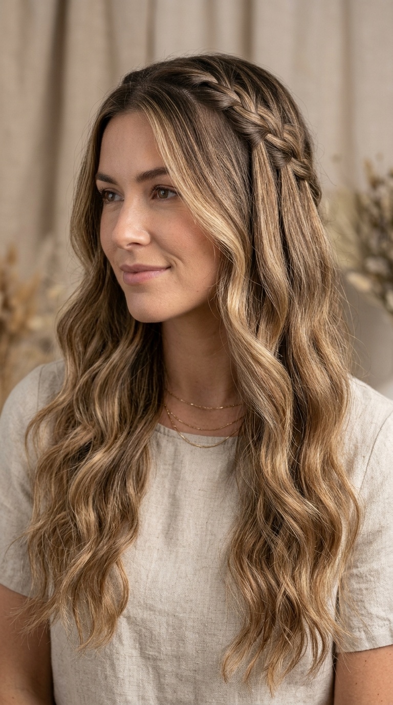 Boho Waterfall Braid
