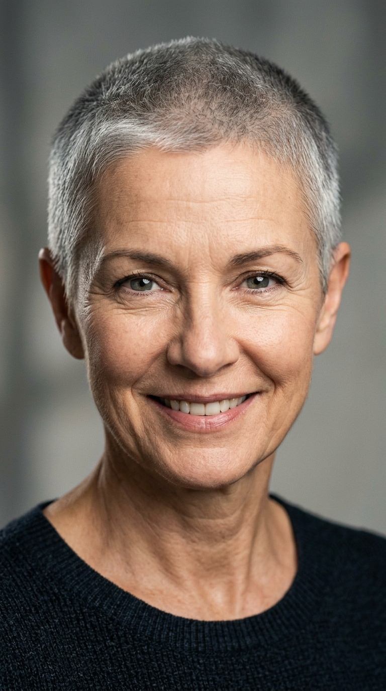 Bold Buzz Cut Pixie