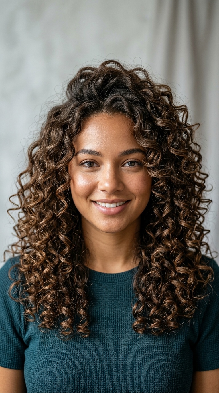 Botticelli Curls with Crown Volume