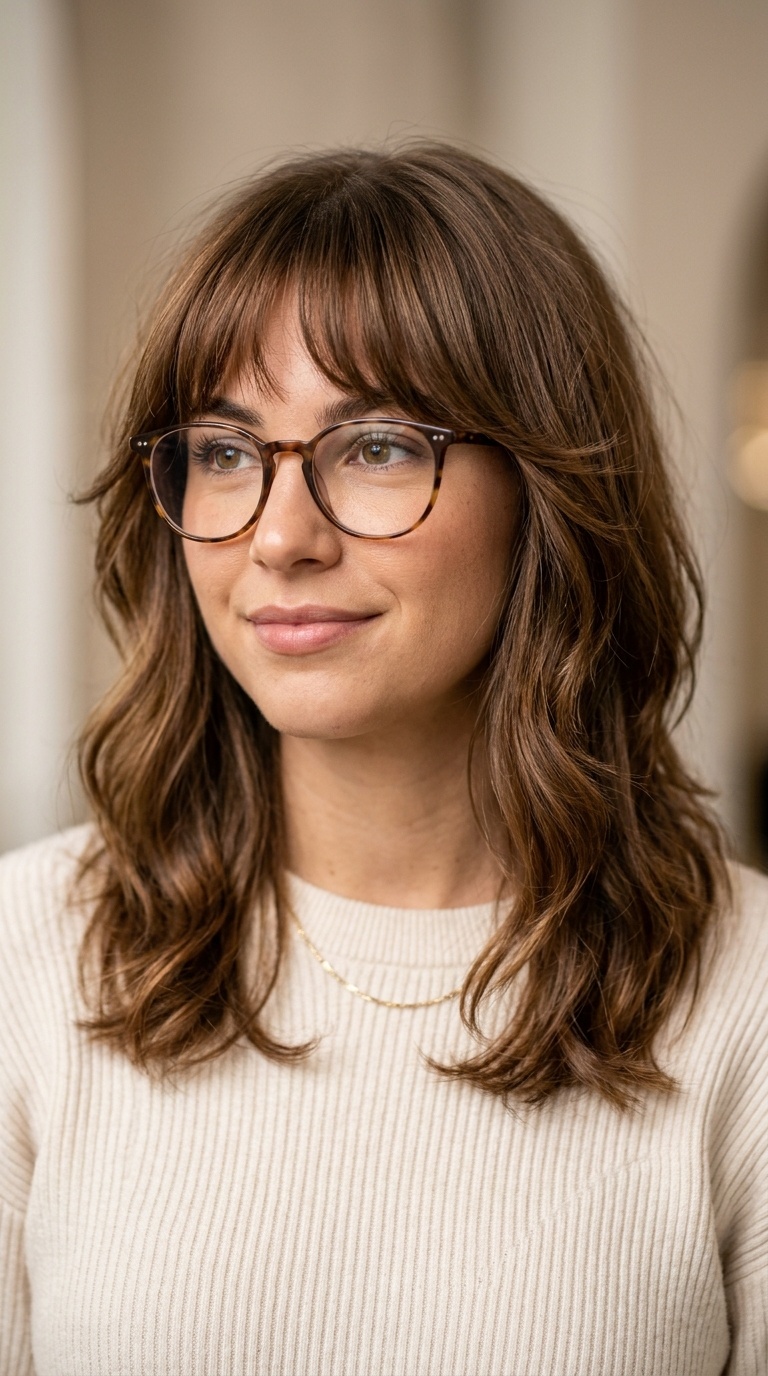 Bottleneck Bangs with Mid-Length Tapering