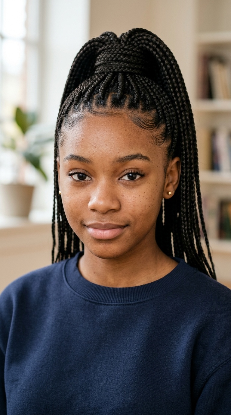 Box Braid Ponytail
