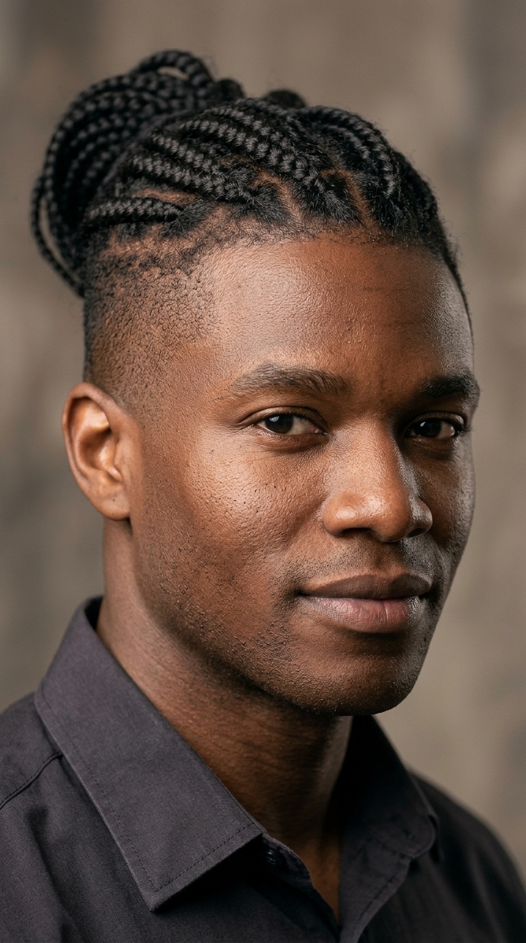 Box Braids with Undercut