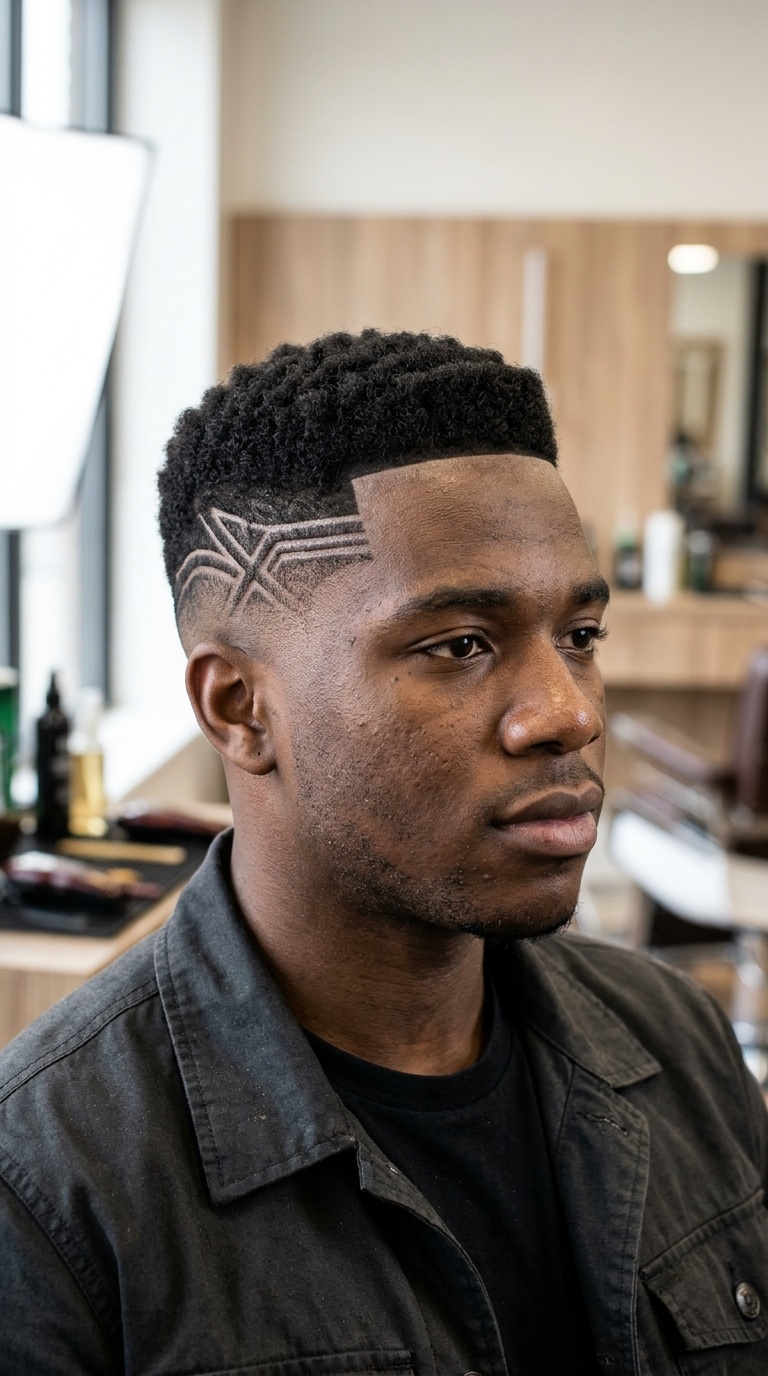 Box Fade with Surgical Designs