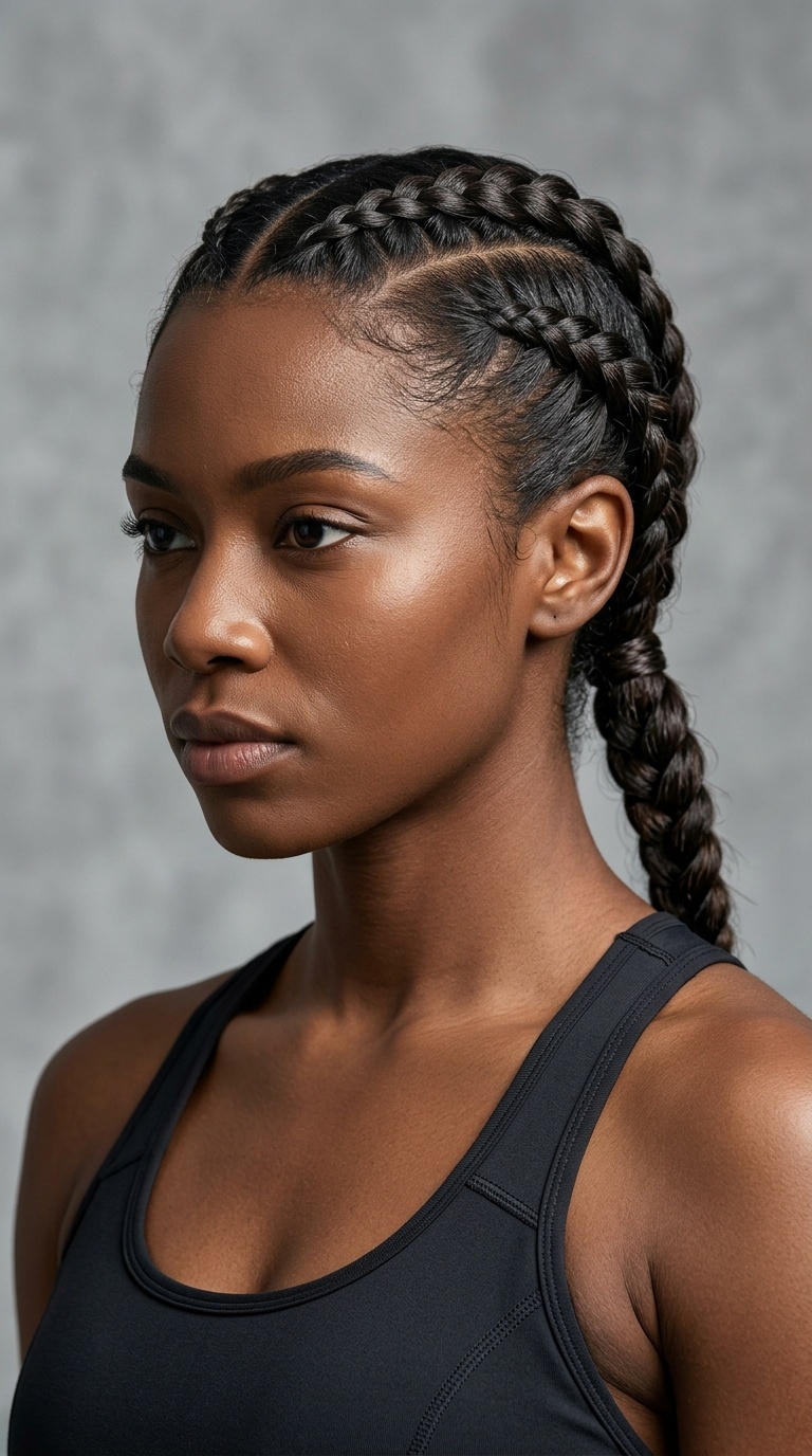Boxer Braids with a Finish