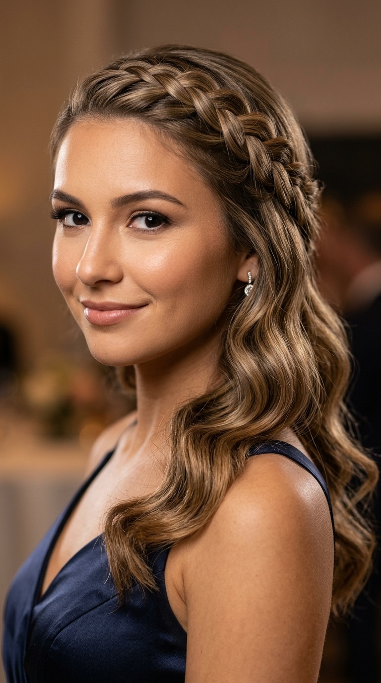 Braided Accent Side with Smooth Waves