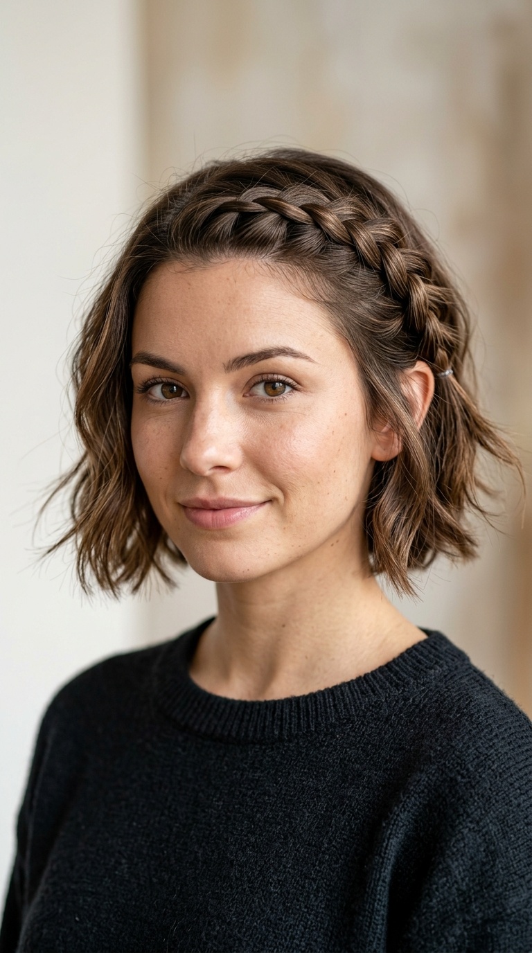 Braided Accent with Loose Ends