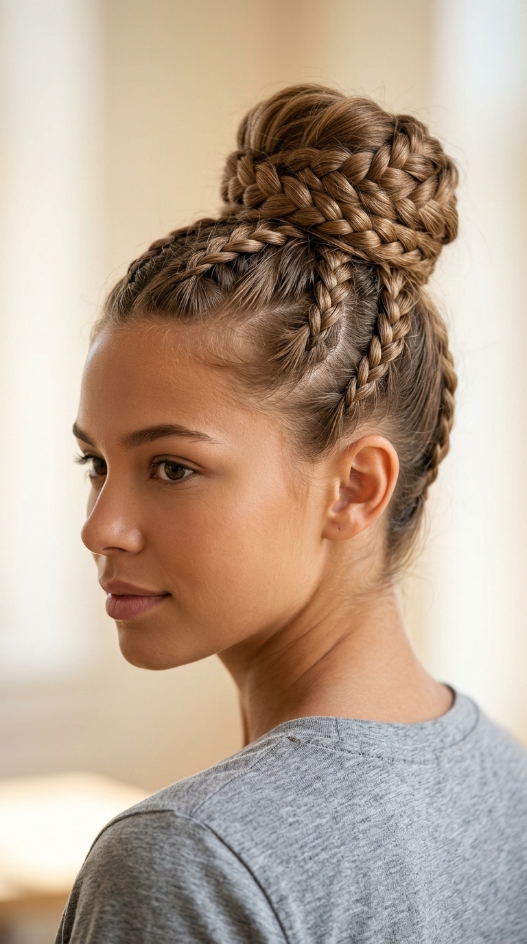 Braided Ballerina Bun