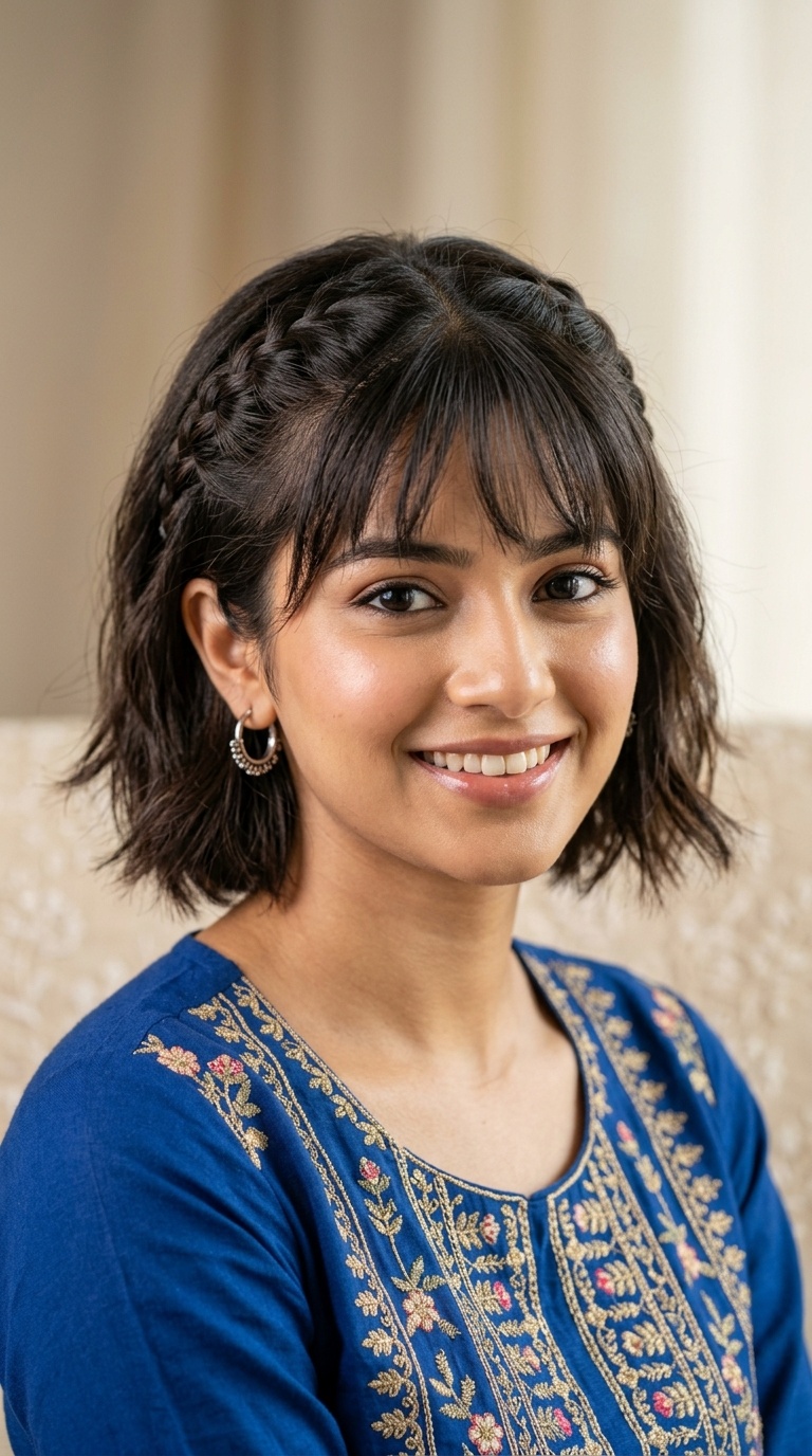 Braided Bangs
