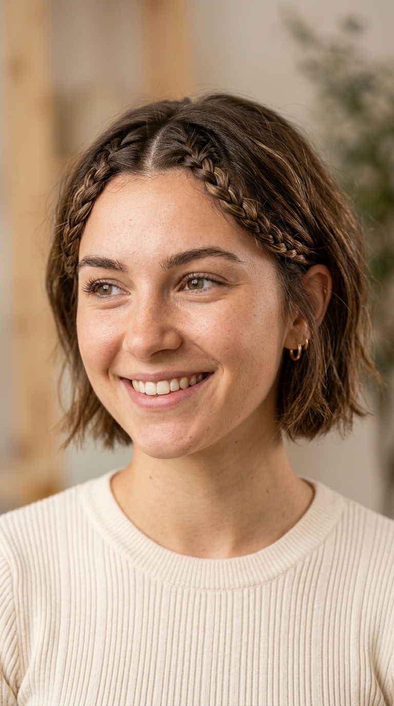 Braided Bangs