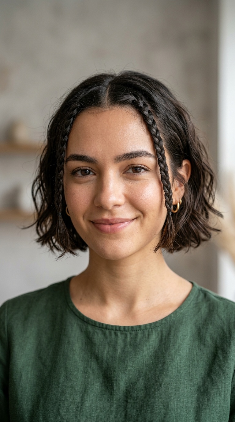 Braided Bangs