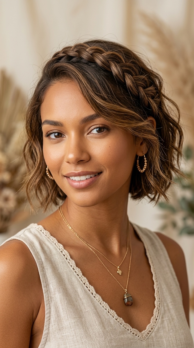 Braided Bangs Sweep