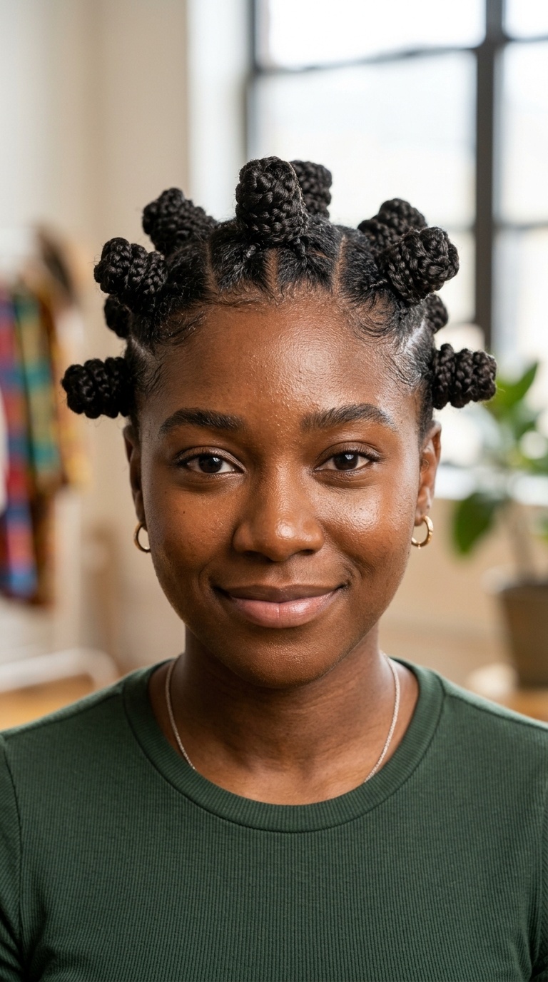 Braided Bantu Knots