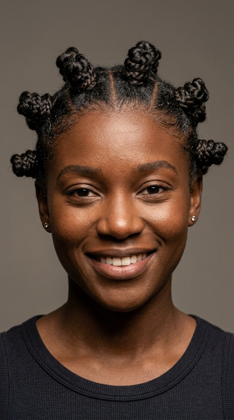 Braided Bantu Knots