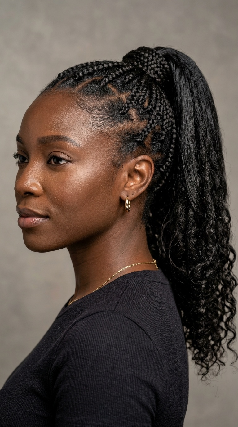 Braided Base Wrap Ponytail