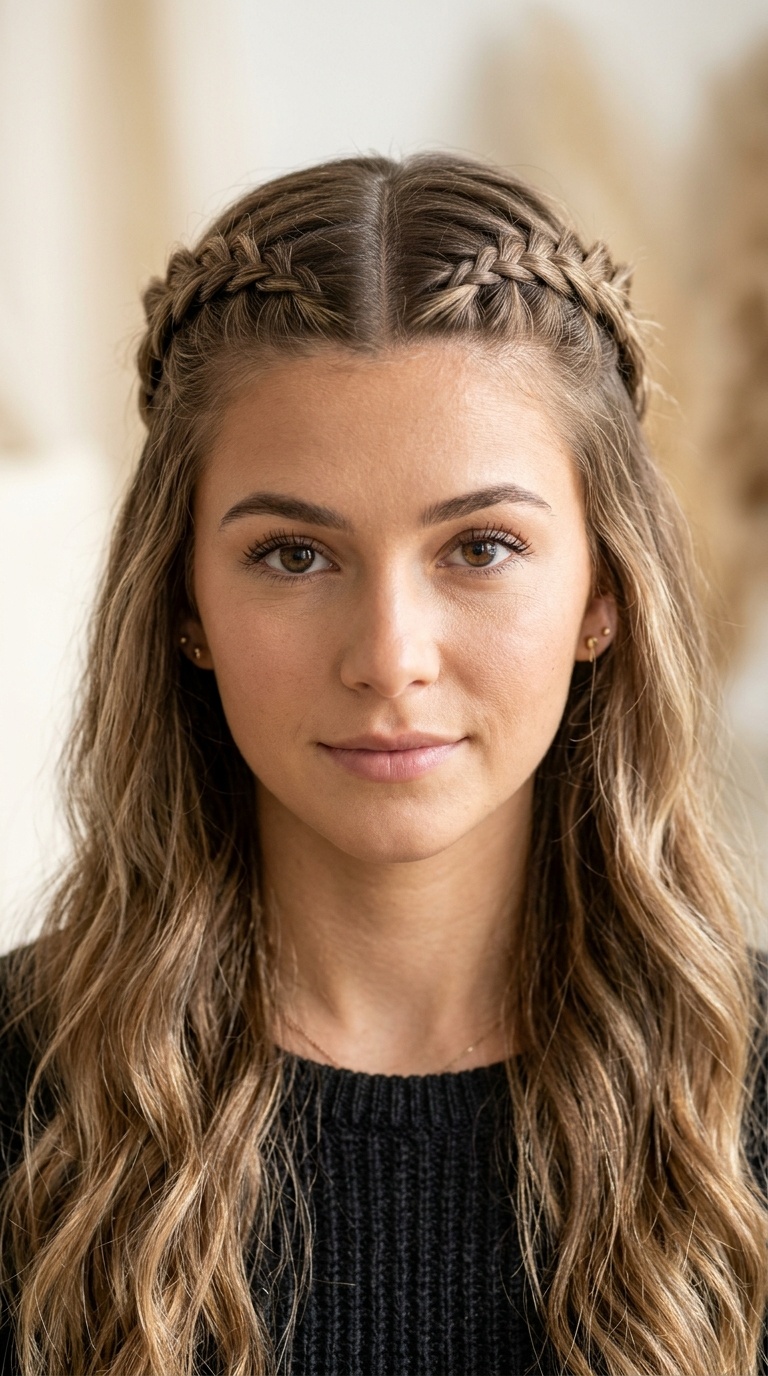 Braided Boho Half-Up Style