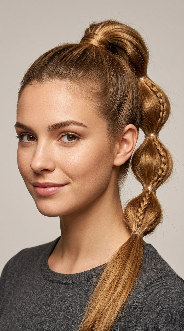 Braided Bubble Pony