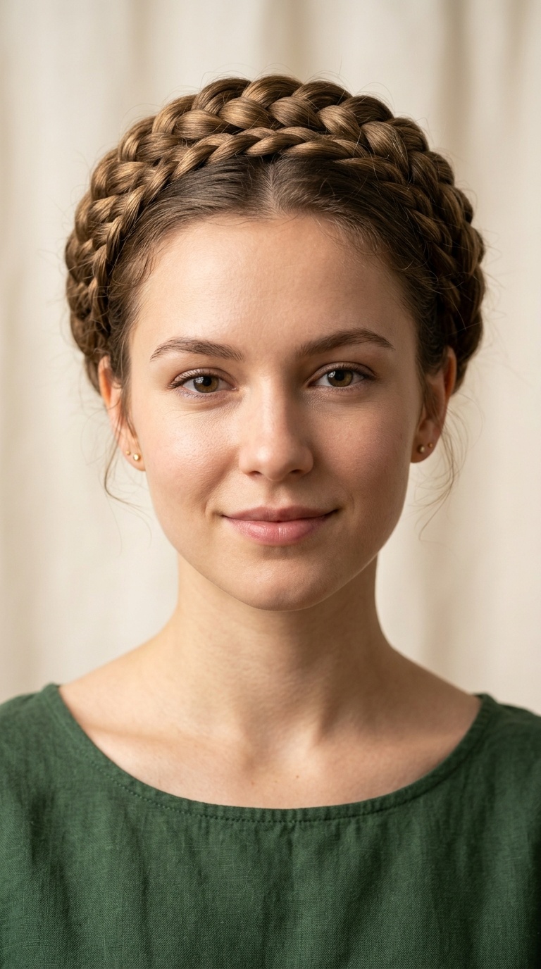 Braided Crown Bun