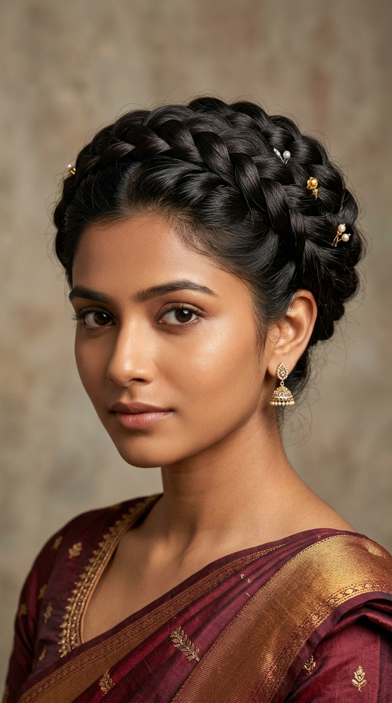Braided Crown Bun