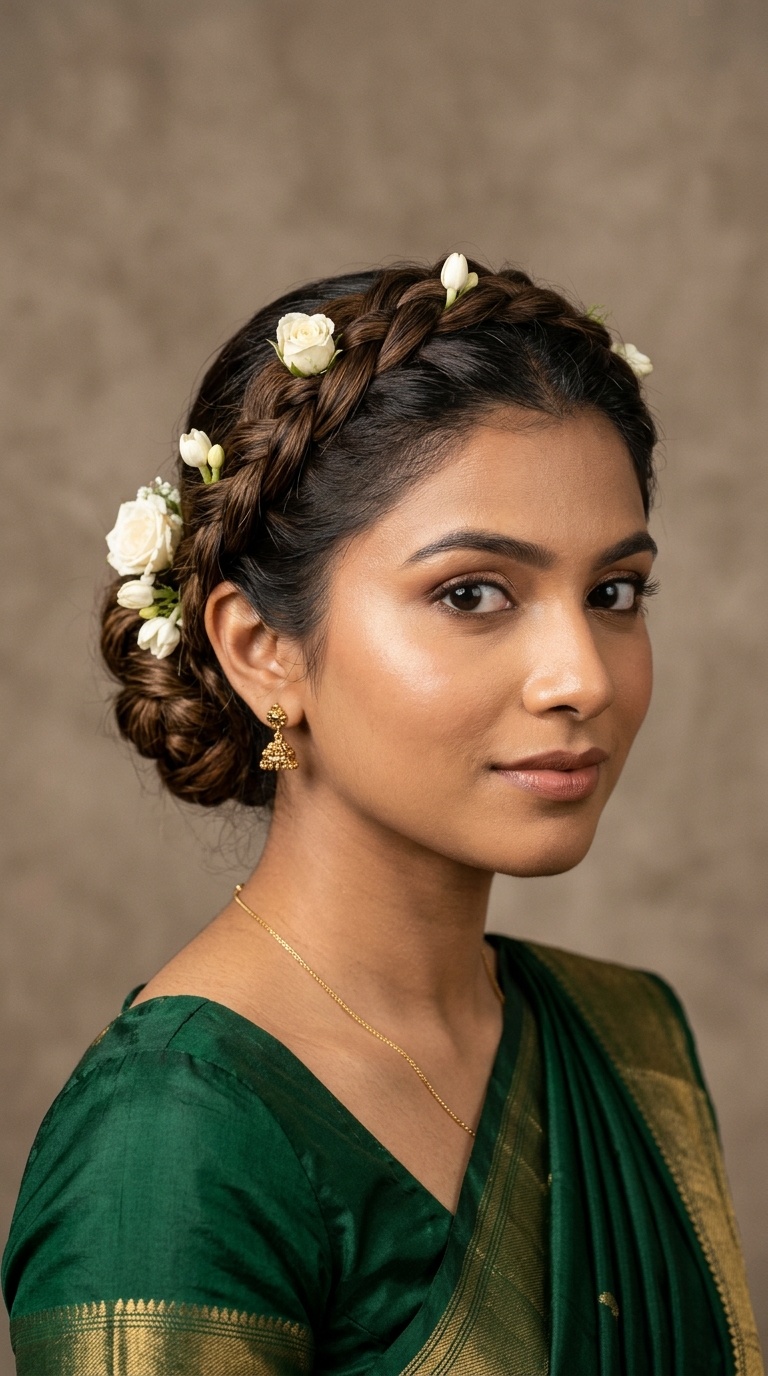 Braided Crown Bun