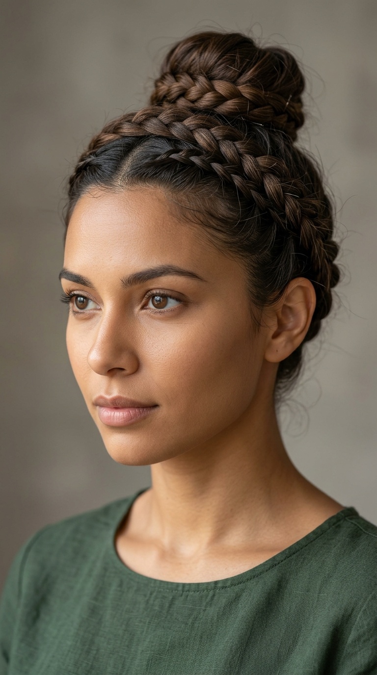 Braided Crown Bun