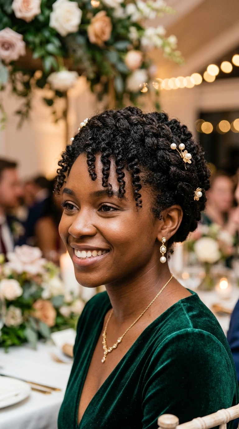 Braided Crown for Short Curls