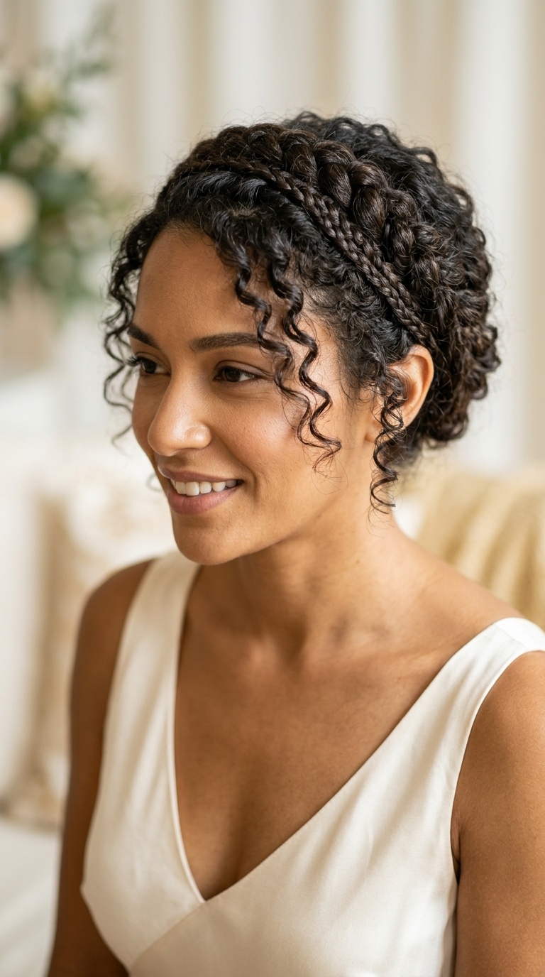Braided Crown for Short Hair