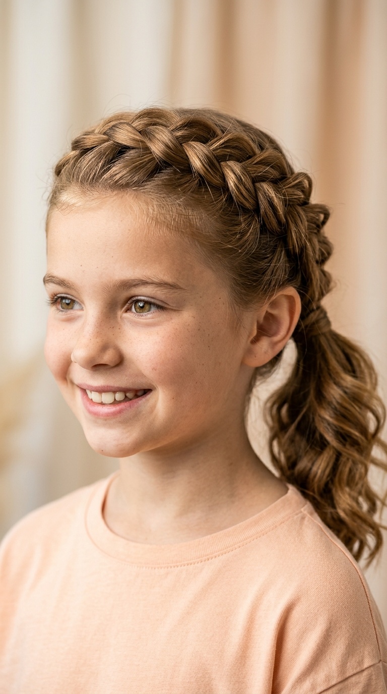 Braided Crown Pony