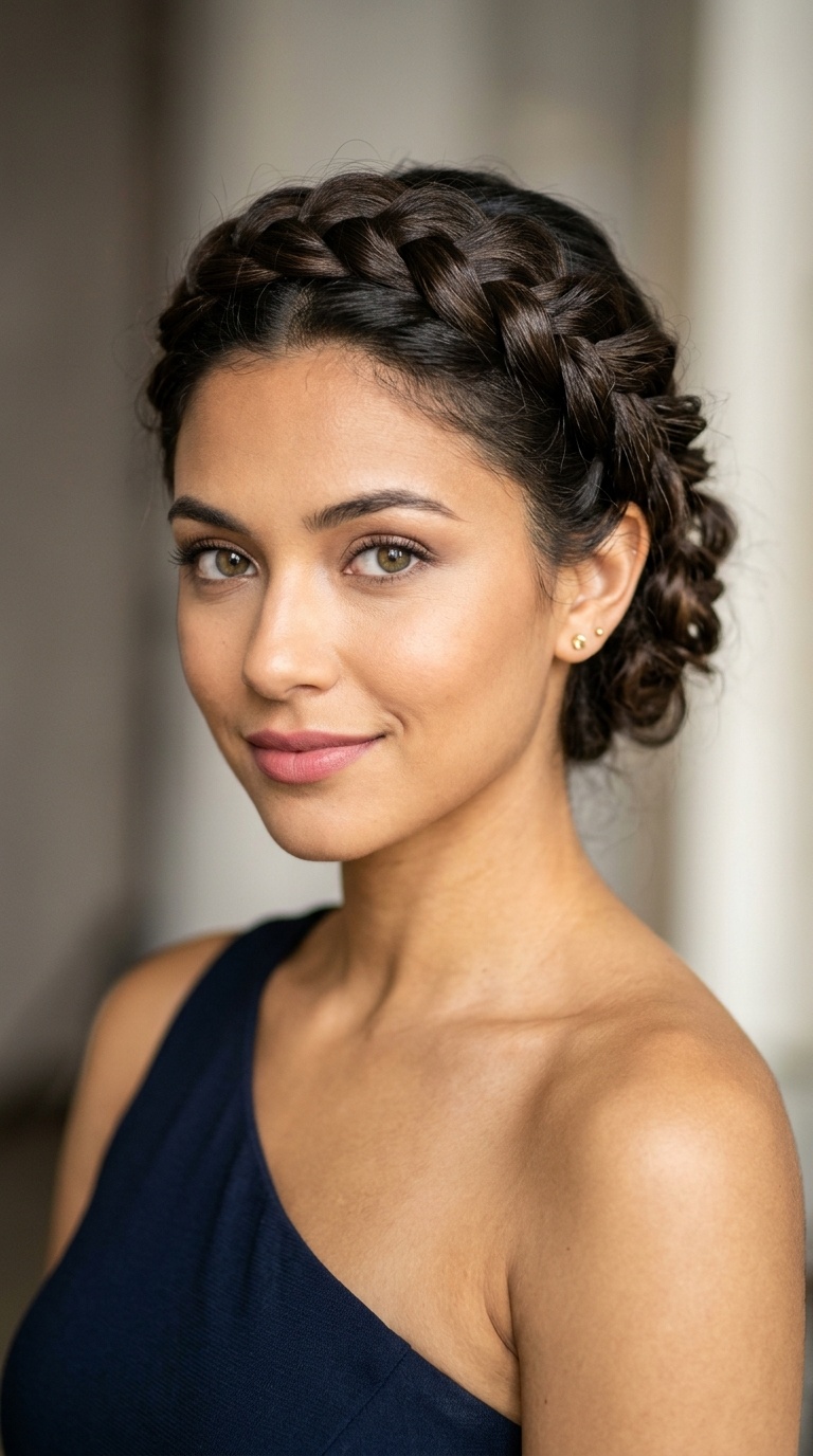 Braided Crown Updo