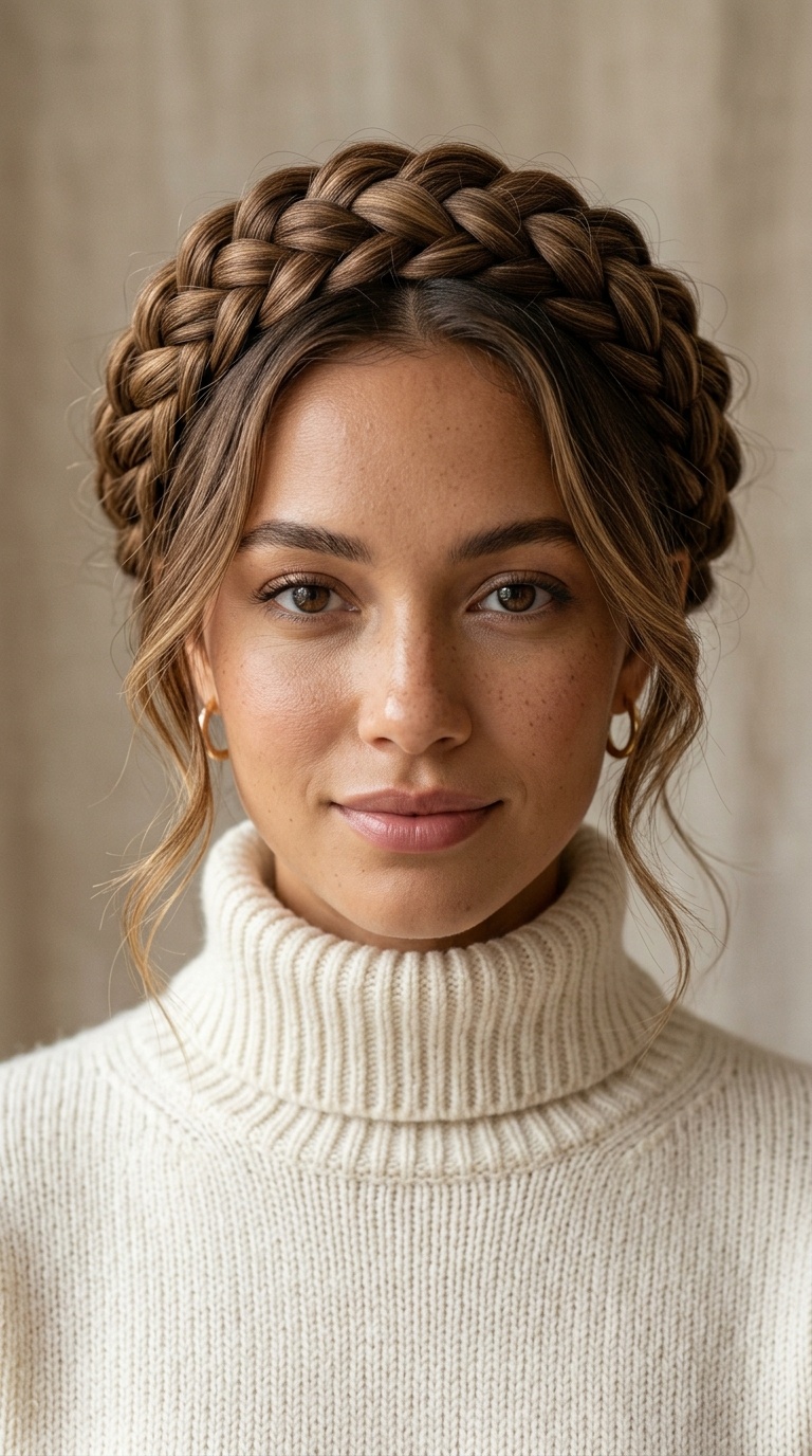 Braided Crown Updo