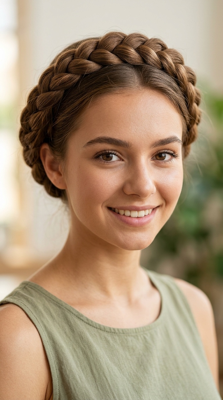 Braided Crown Updo