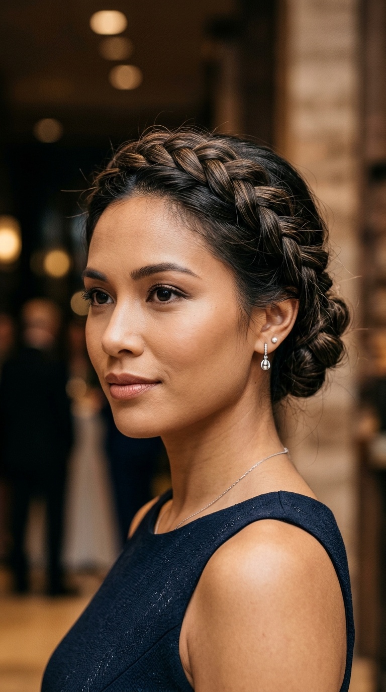 Braided Crown Updo