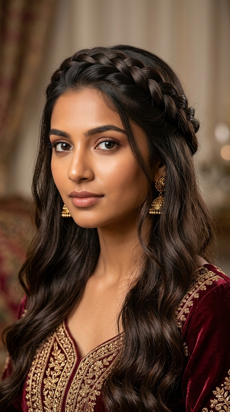 Braided Crown with Open Back