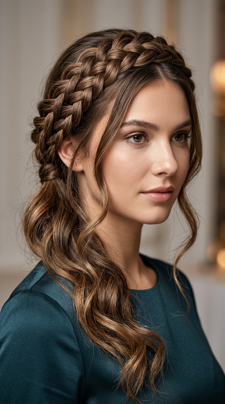 Braided Crown with Swept Lengths