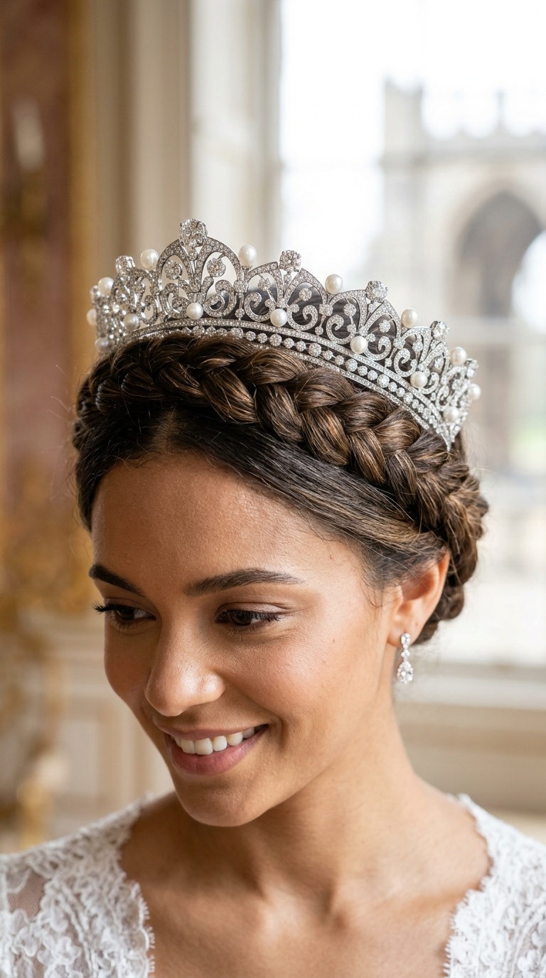 Braided Crown with Tiara