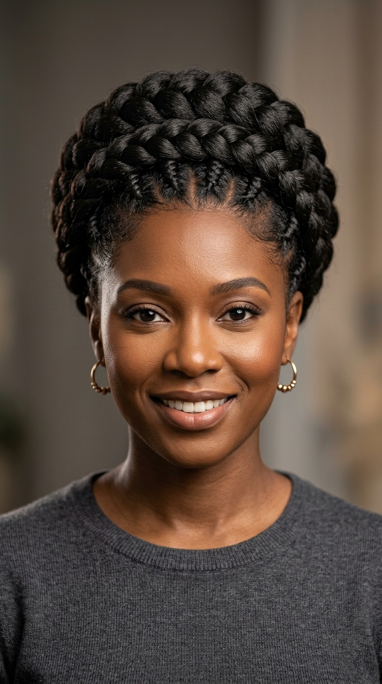 Braided Crown with Top Height