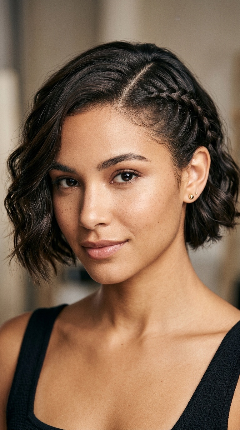 Braided Detail Side Part