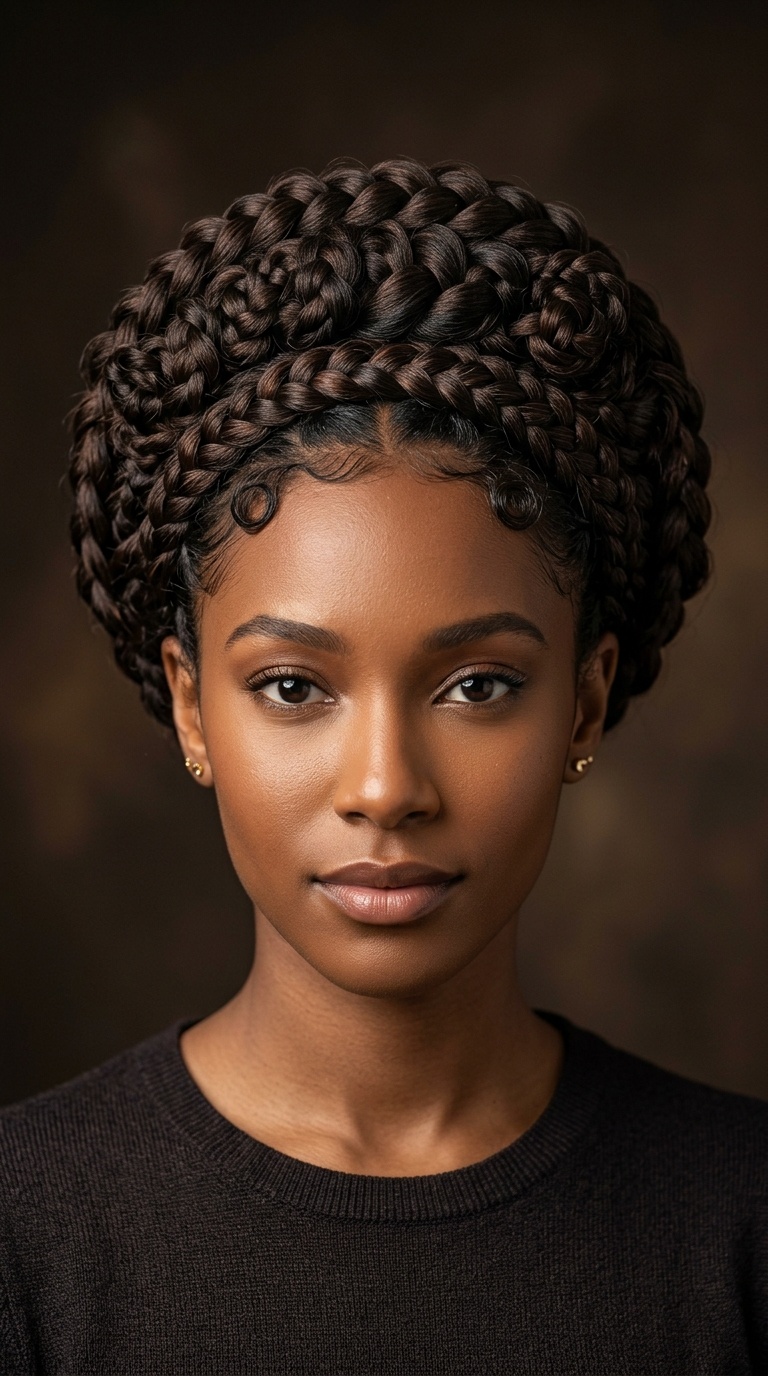 Braided Espresso Crown