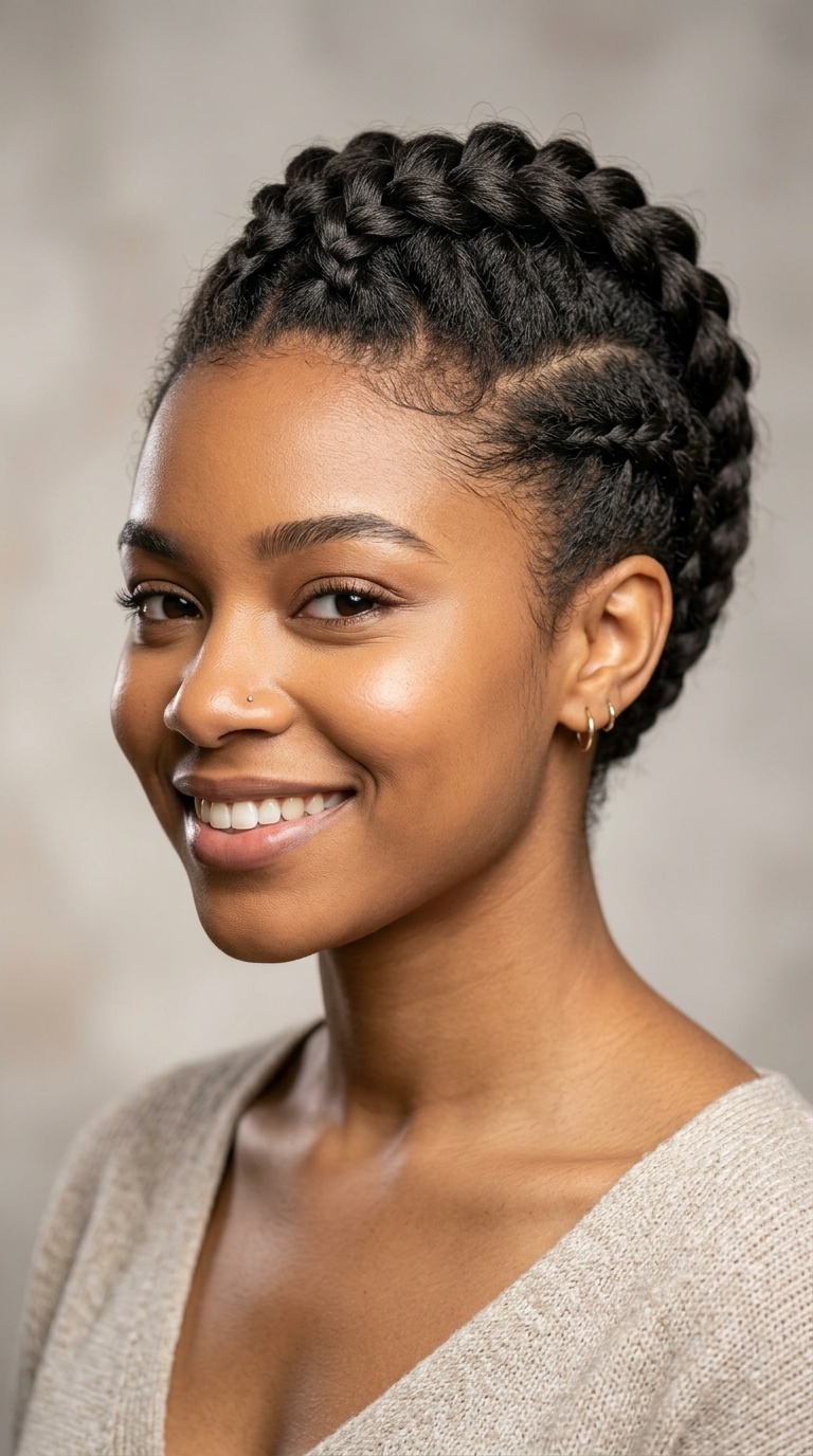 Braided Faux Hawk
