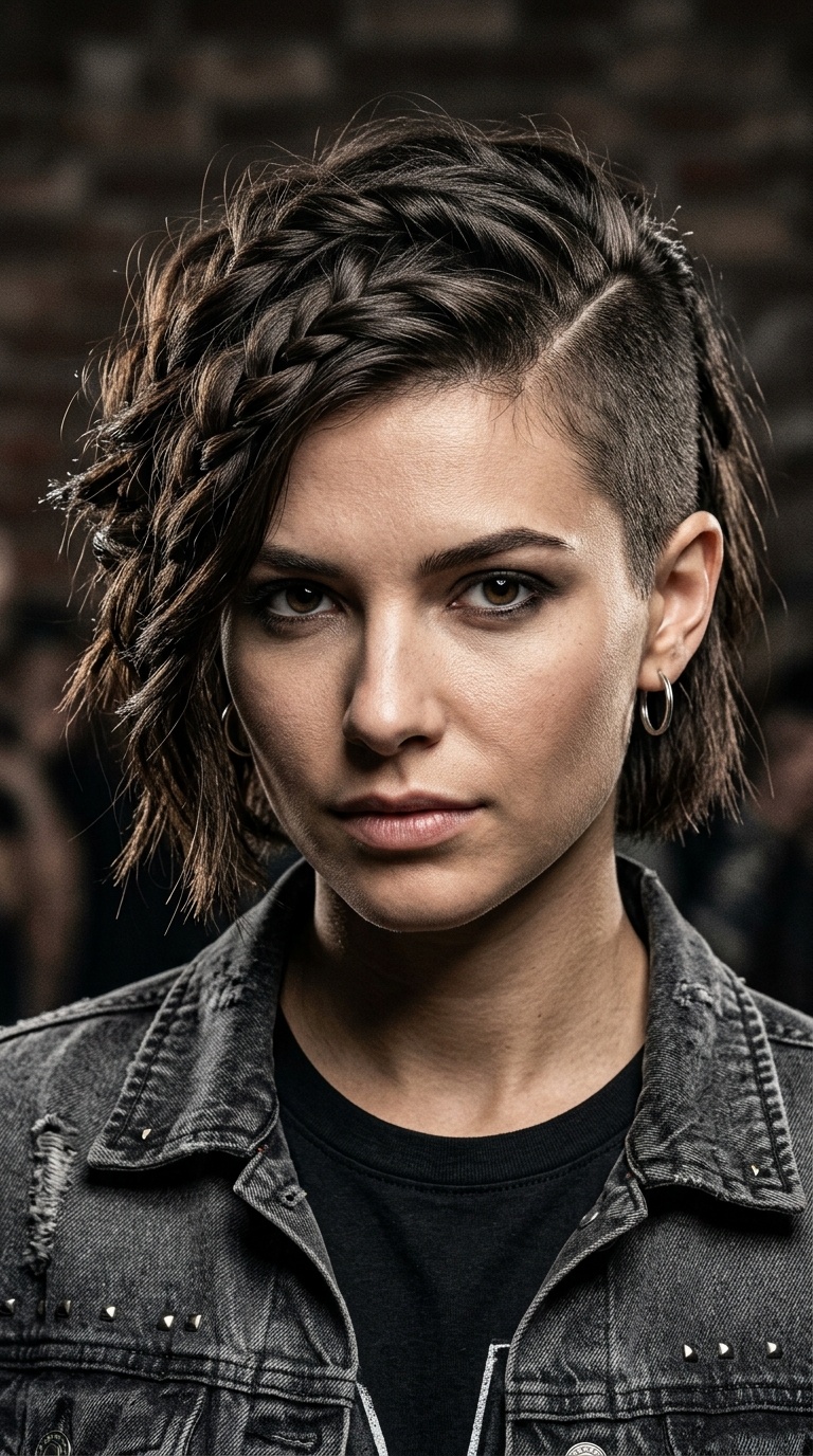 Braided Faux Side-Shave