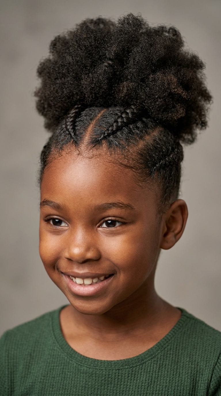 Braided Front with High Puff