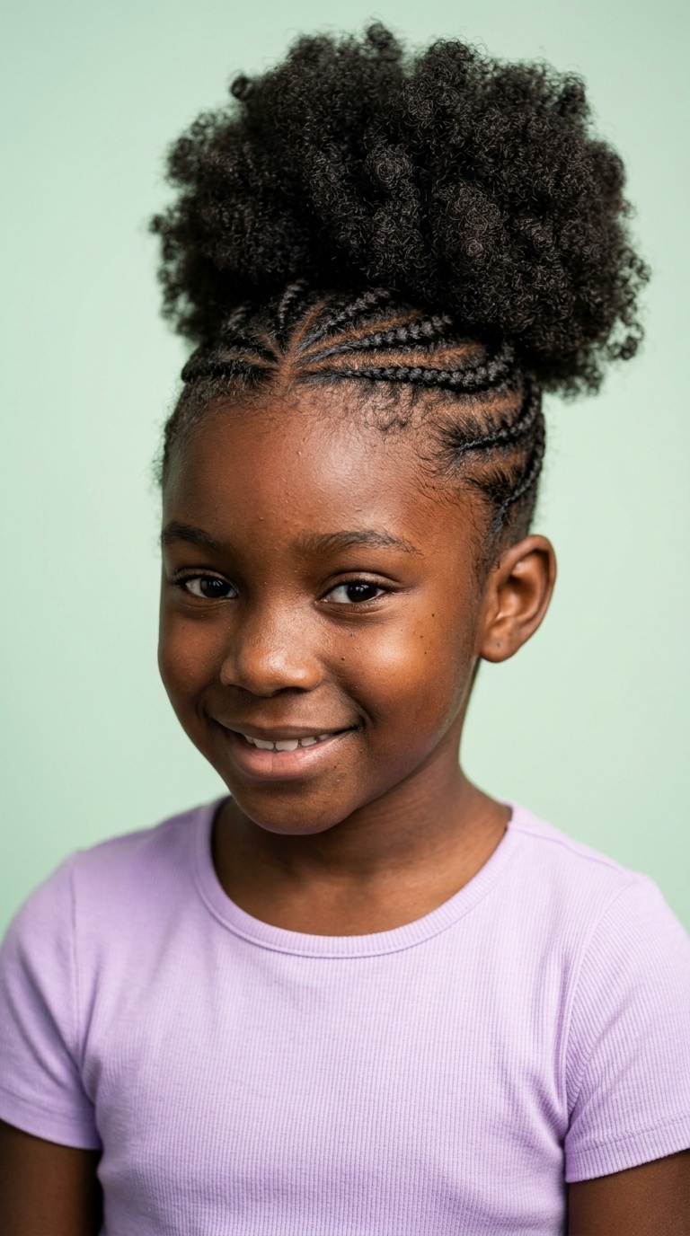 Braided Front with High Puff