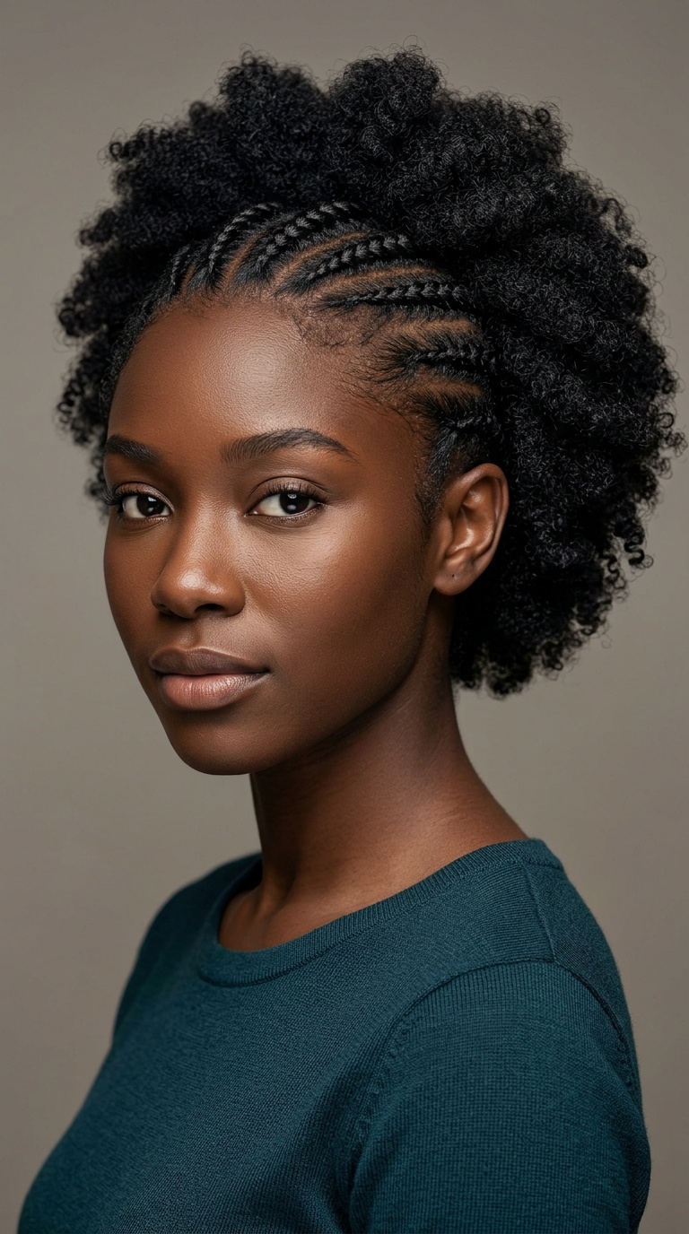 Braided Front with Loose Back