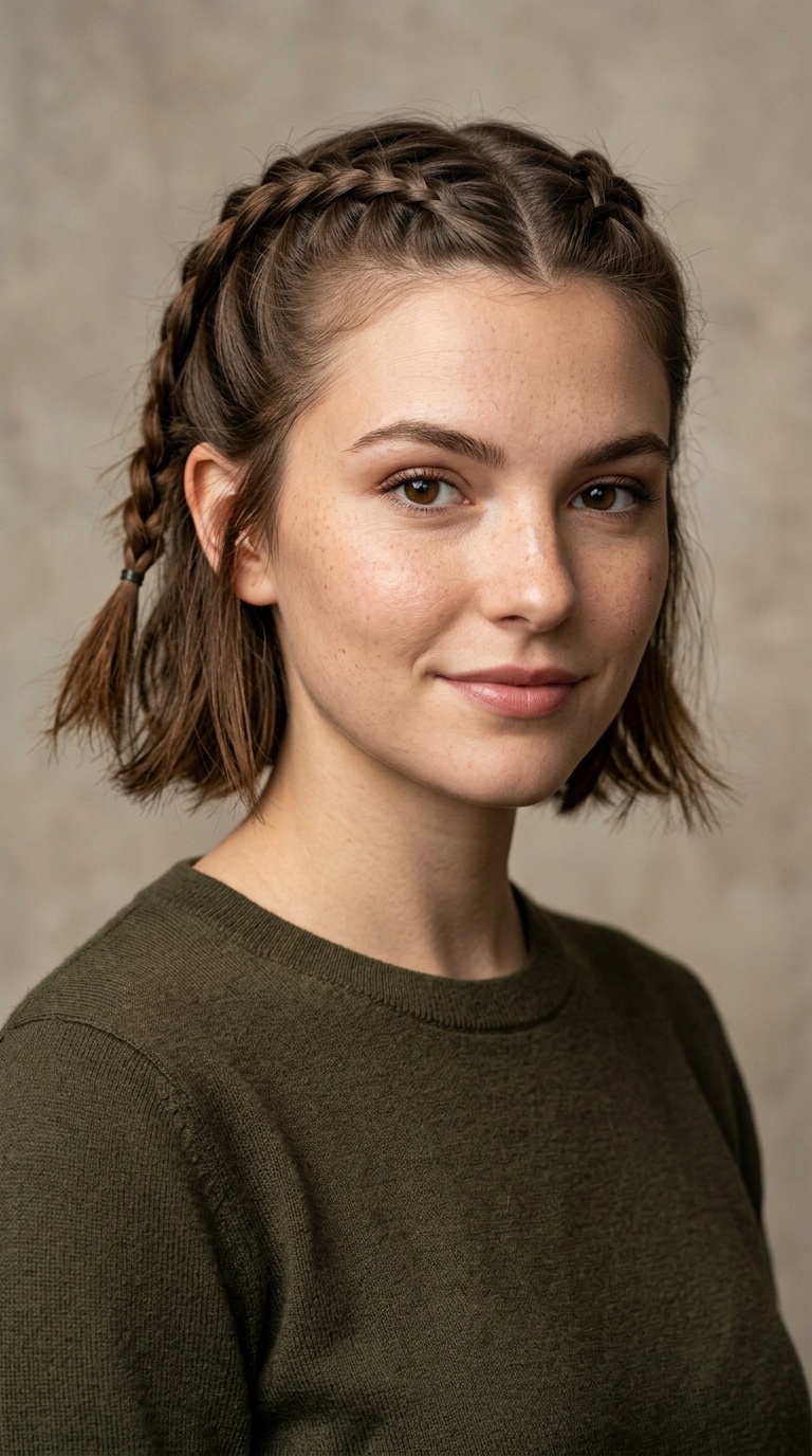 Braided Half-Up Tails