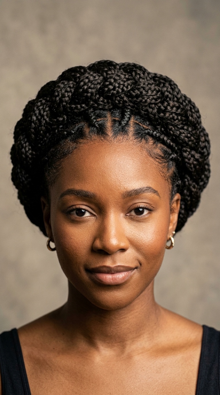 Braided Halo Bun